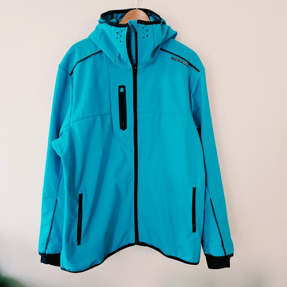 Porsche Design Adidas Jacket Size XL P'5000 Hooded Soft Shell Fleece